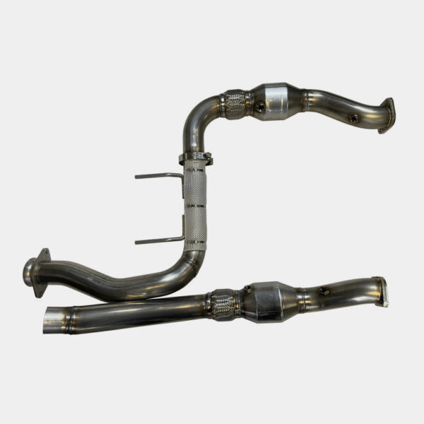 2017 - 20 F150 Raptor 3.5L 304SS Catted Downpipes W built-in Turbo Adapters
